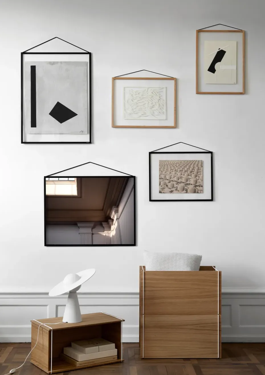 Moebe oak frame 40x50 cm, Transparent. Wood. Black