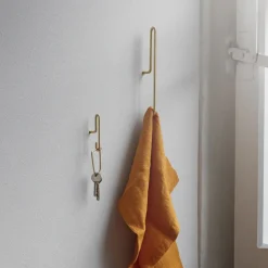 Moebe wall hook small 2- pack, matte gold