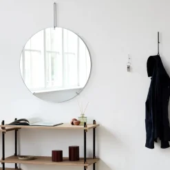Moebe wall mirror Ø 70 cm, Chrome