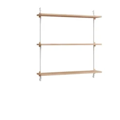 Moebe wall shelving ws.85.1, Oak-white