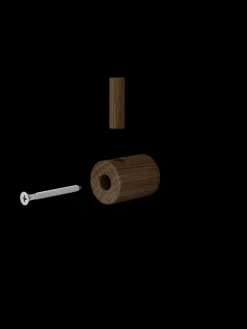 Moebe wooden wall hook, Smoked oak