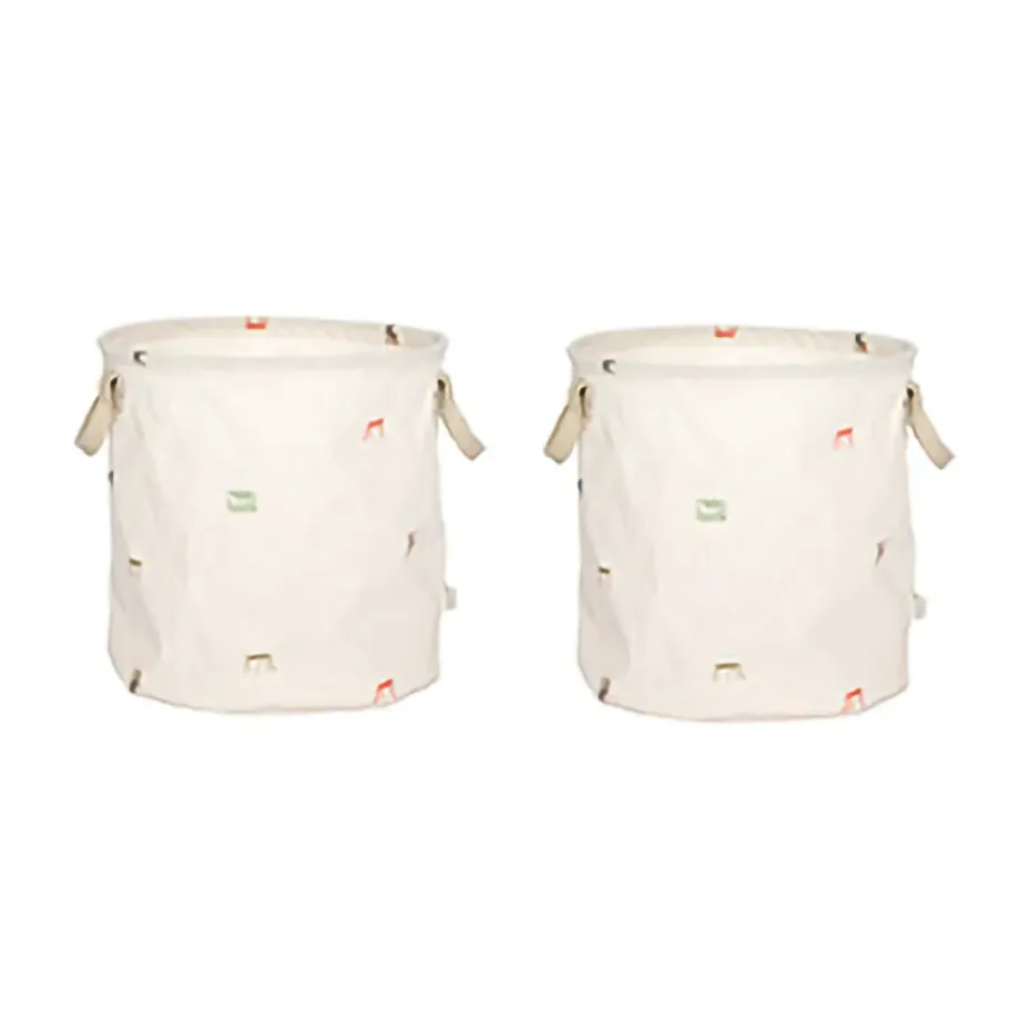 Moira storage basket medium Ø32x32 cm 2 pieces, Multi
