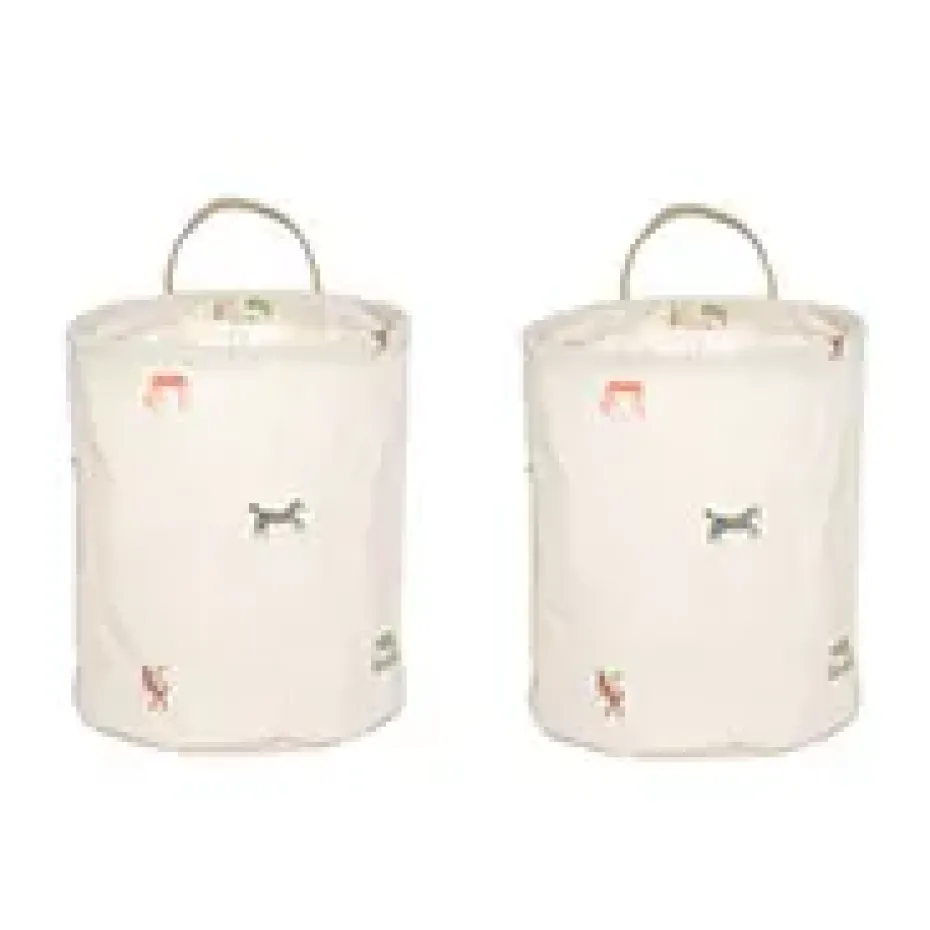 Moira storage basket small Ø18x22 cm 2 pieces, Multi