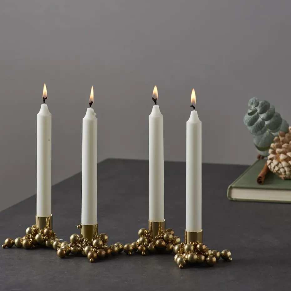 Molekyl candlestick 4, Brass