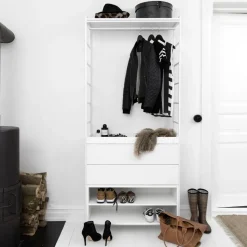 Molto 840 drawer module, White including white metal frame