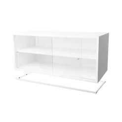Molto display case module 840, White, incl. white metal frame
