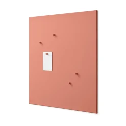 Montana noticeboard 69.6x69.6 cm, Rhubarb