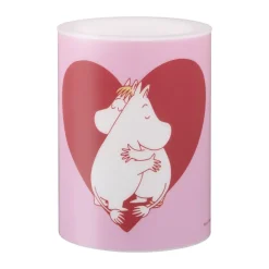 Moomin block candle LED 10 cm, Heart