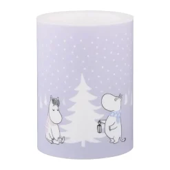Moomin block candle LED 10 cm, Snowfall