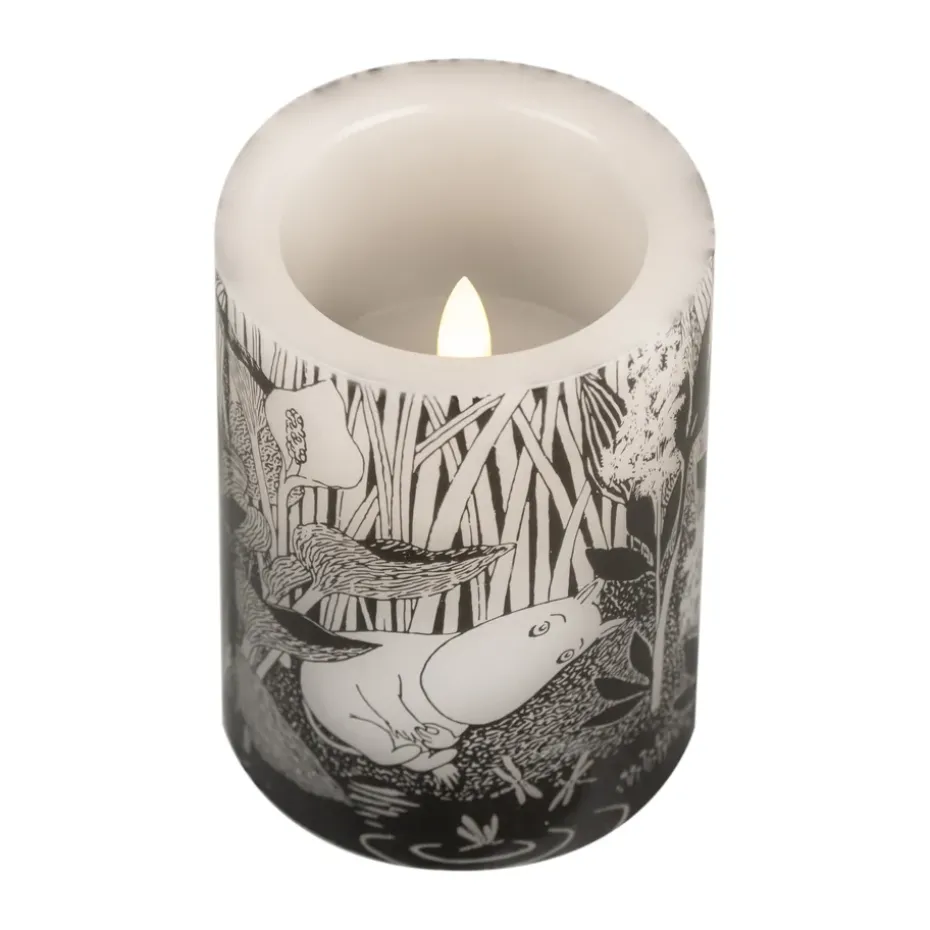 Moomin block candle LED 10 cm, The pond