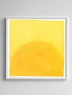 Morning poster 70x70 cm, Yellow