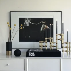 Nagel candle holder, brass