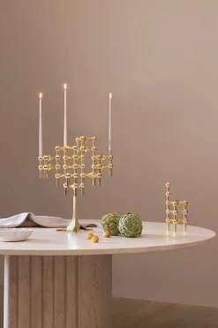 Nagel candle holder, brass