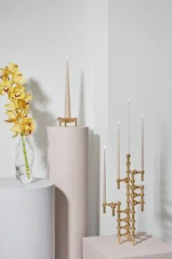 Nagel candle holder, brass
