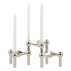 Nagel candle holder, chrome