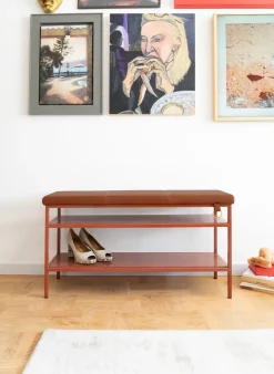 Nancy shoe shelf, Cinnamon-vintage cognac
