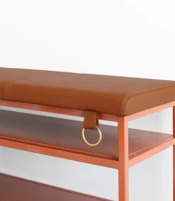 Nancy shoe shelf, Cinnamon-vintage cognac