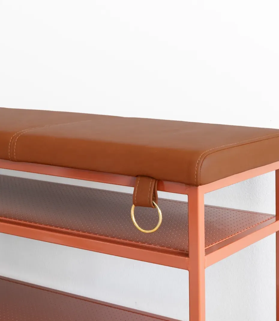 Nancy shoe shelf, Cinnamon-vintage cognac