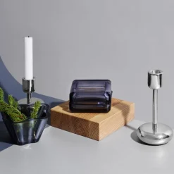 Nappula candle holder steel, small 107 mm
