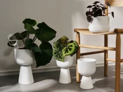 Nappula flower pot h32 cm Ø19 cm, White
