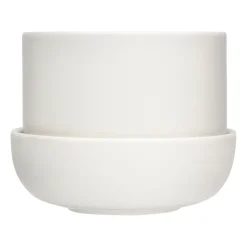 Nappula flower pot with saucer Ø17 cm h13 cm, White