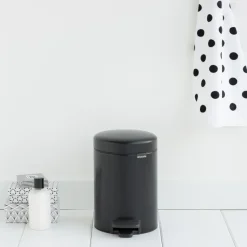 New Icon pedal bin 3 liter, matte black