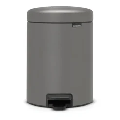 New Icon pedal bin 5 liter, Mineral concrete grey