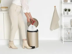New Icon pedal bin 20 liter, Metallic Gold