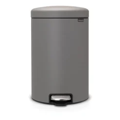 New Icon pedal bin 20 liter, Mineral concrete grey