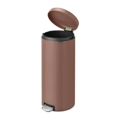 New Icon pedal bin 30 liter, Satin taupe