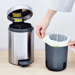 New Icon pedal bin 3 liter, matte steel