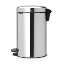 New Icon pedal bin 12 liter, brilliant steel