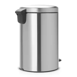 New Icon pedal bin 20 liter, matte steel