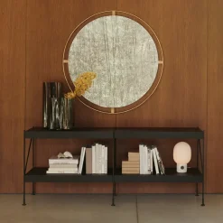 Nimbus mirror, Bronzed brass, ø110