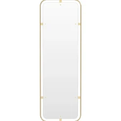 Nimbus mirror rectangular, Polished brass