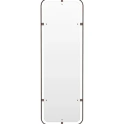Nimbus mirror rectangular, Bronzed brass