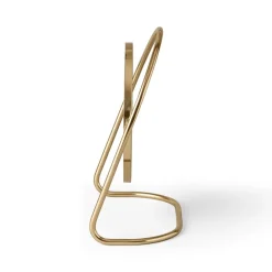 Nimbus table mirror 25 cm, Polished brass