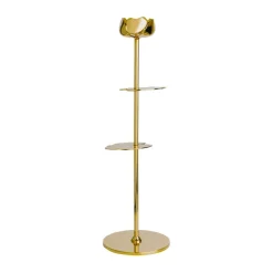 Ninfea Alta candlestick 30 cm, Brass