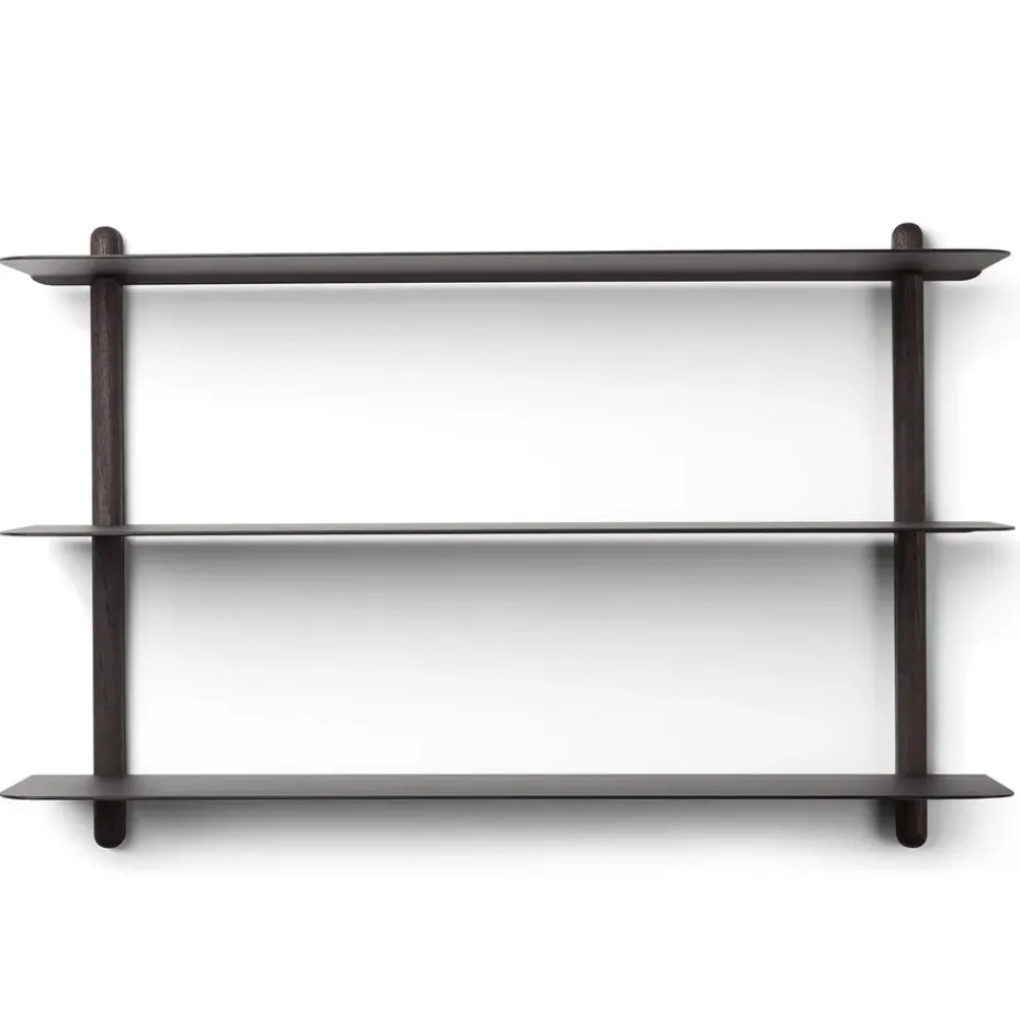 Nivo shelf A, Black-stained ash room-black
