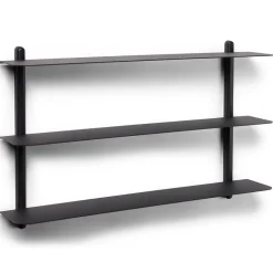 Nivo shelf A, Black-stained ash room-black
