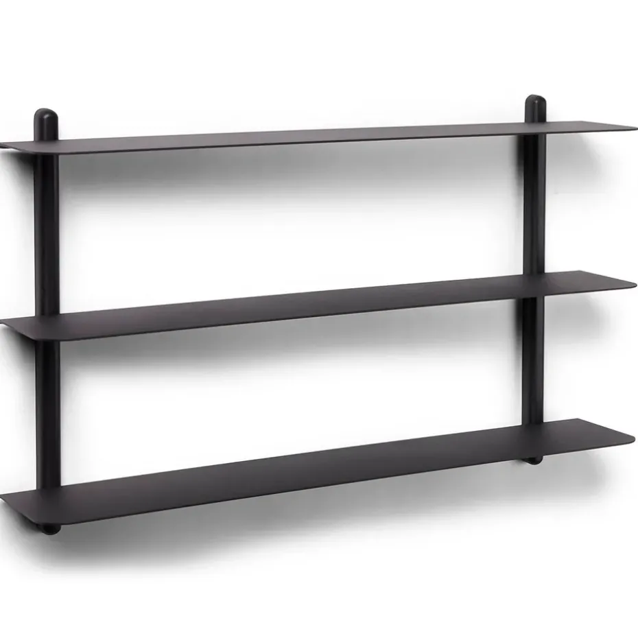 Nivo shelf A, Black-stained ash room-black