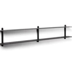 Nivo shelf C, Black-stained ash room-black