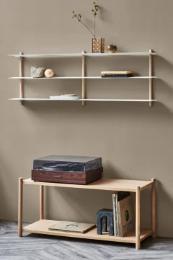 Nivo shelf D, Light oak-white