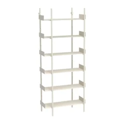 Nobuko bookshelf 6 shelves, White