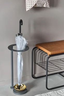 Nod bench/shoe rack 80x36x42 cm, Black