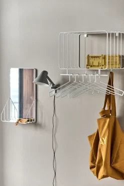Nod mirror with shelf 30x50 cm, White