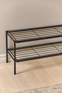 Nod shoe rack 80x30x37 cm, Black