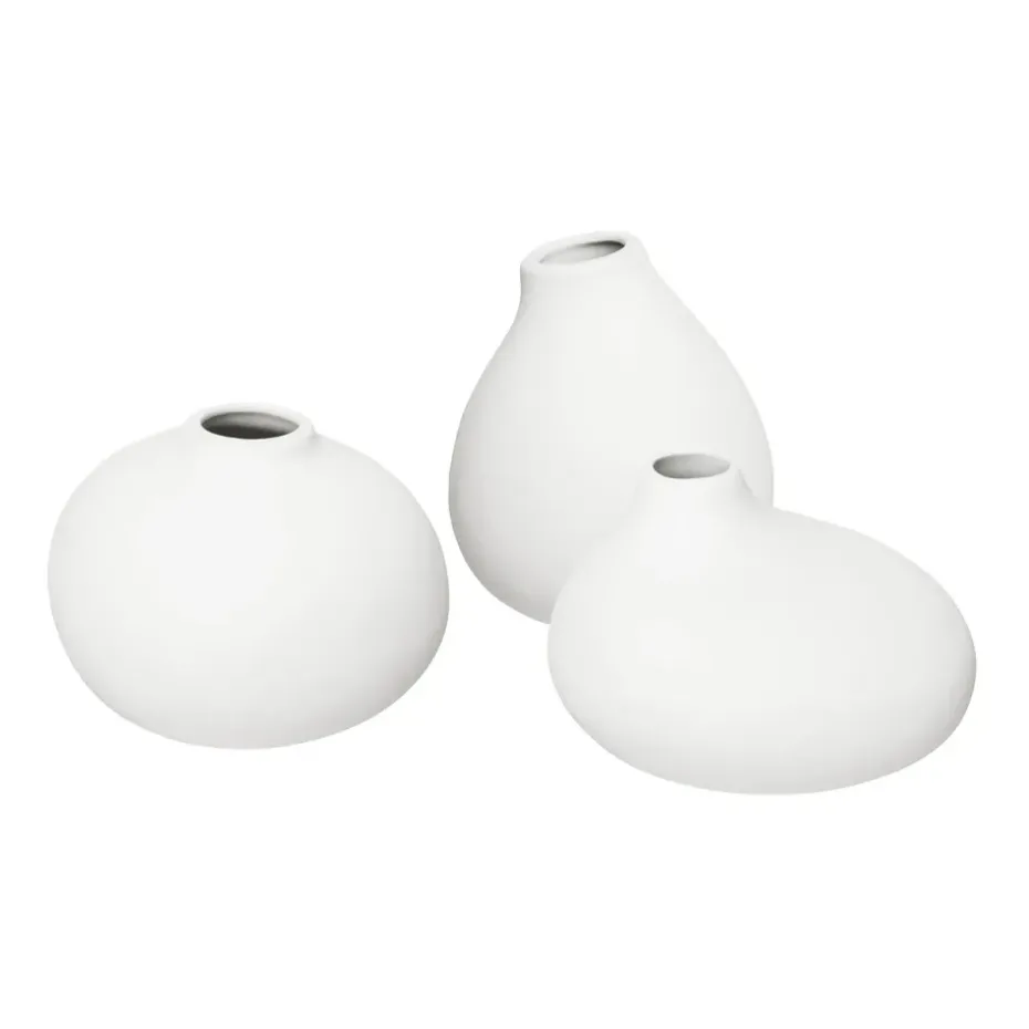 Nona vase 3-pack, White