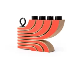 Nordic Light candleholder 4 arms, Red