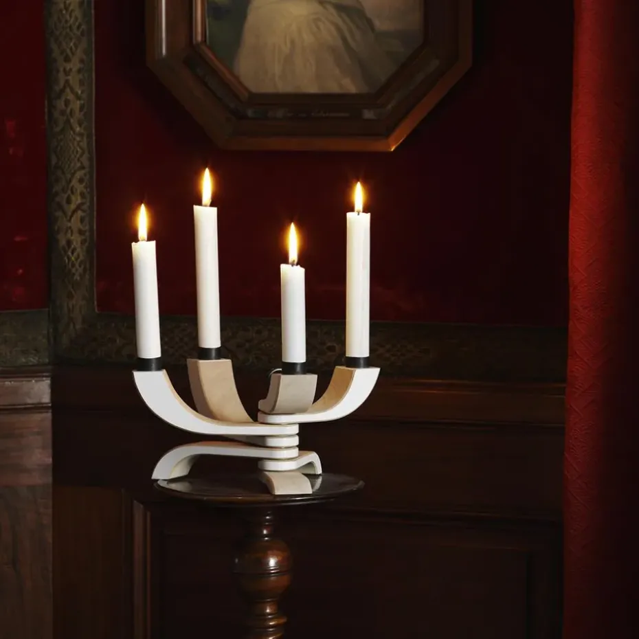 Nordic Light candleholder 4 arms, white